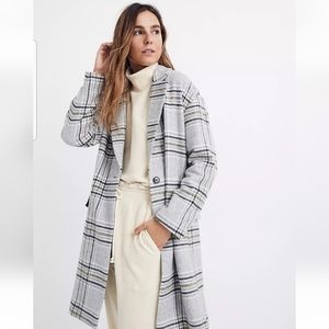 NWOT Madewell Plaid Bryant Coat